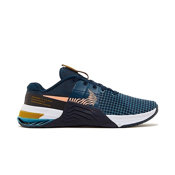 Nike Metcon 8 Training Gym Shoes Armory Navy Arctic Orange DO9328-401 - Picture 5 of 16
